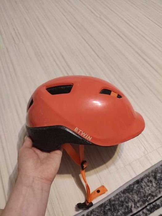 Kask na rower Btwin 500 dla dzieci roz. S - 53-56 cm.