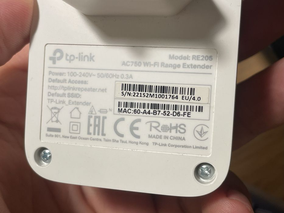 Extensor de wifi tp-link AC750 re205
