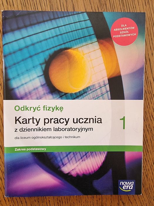 Odkryć fizykę, karty pracy ucznia z dziennikiem laboratoryjny 1, pods