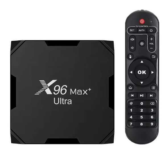 Смарт ТВ-приставка X96 Max+ Ultra(4/32GB, S905X4),повністю налаштована