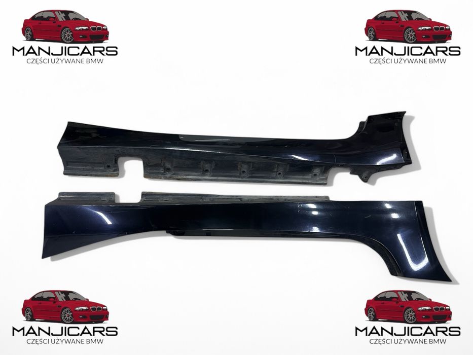 Nakladki progowe na progi lewa prawa listwa bmw z4 e85 e86 black sapph
