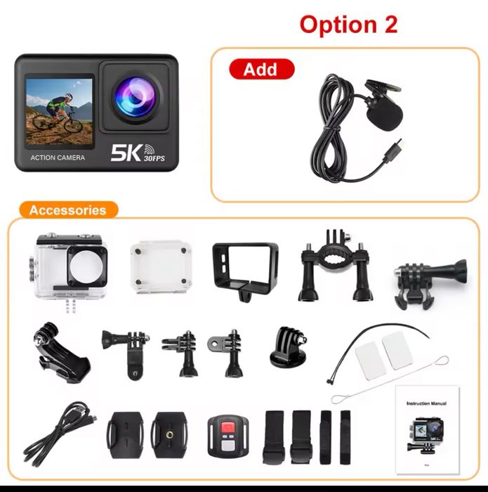 Новая Екшн камера 5к Ultra HD Action Camera