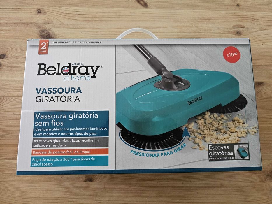 Vassoura Mágica Giratória sem fios ( aspirador / aspiração ) - Novo