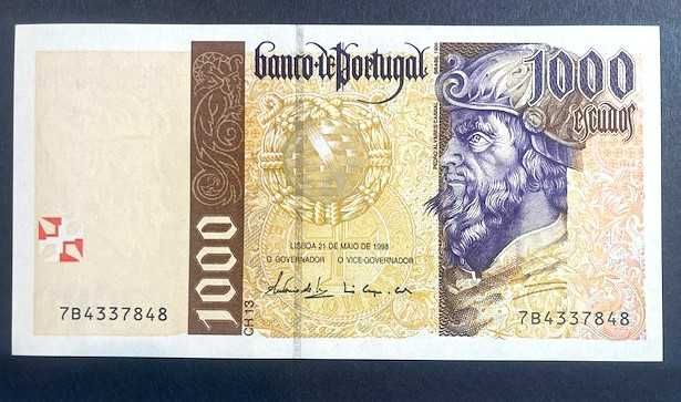 Notas Não Circuladas _ 2.000$00, 1.000$00 e 500$00 escudos