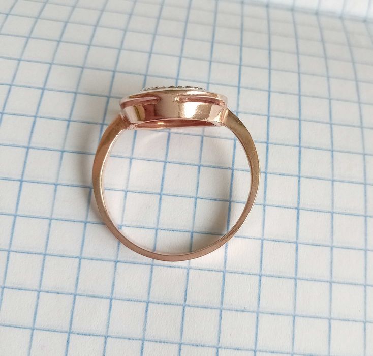 Кольцо перстень "Сонечко" Срібло 925. Позолота. Розмір 20. Вінтаж