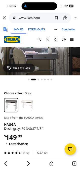 Secretaria HAUGA IKEA como nova