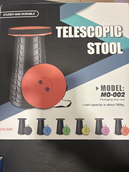 Banco telescópico preto