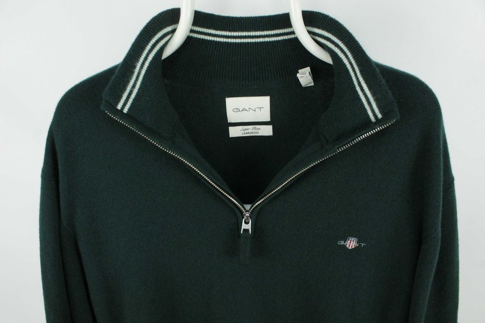 Шикарний вовняний светр кофта Gant Superfine Lambswool Sweater 2-3ХЛ