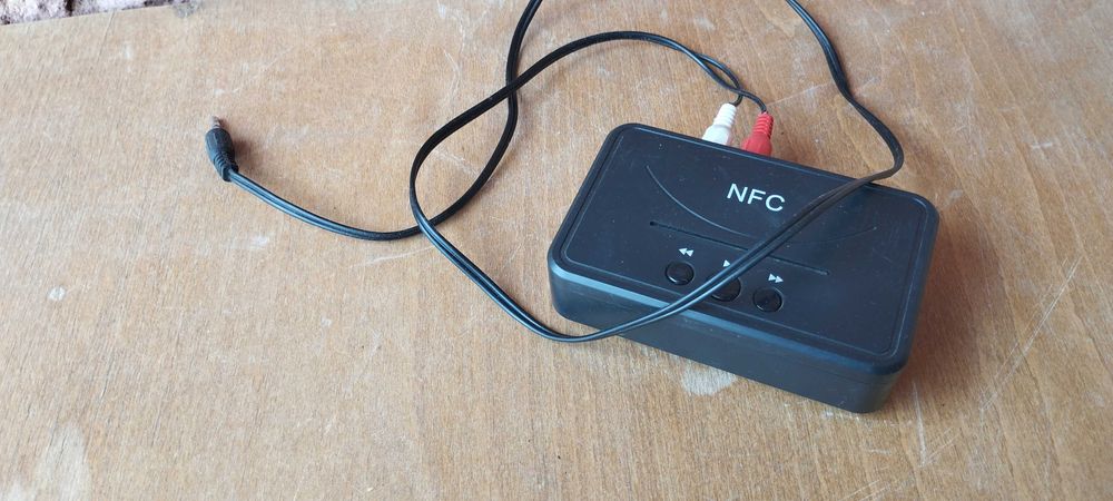 Bluetooth AUX ресивер з NFC / Бездротовий аудіоадаптер для колонок та авто