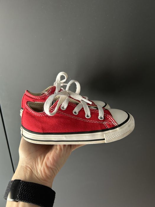 Buty trampki niskie dziecko Converse czerwone rozmiar 24