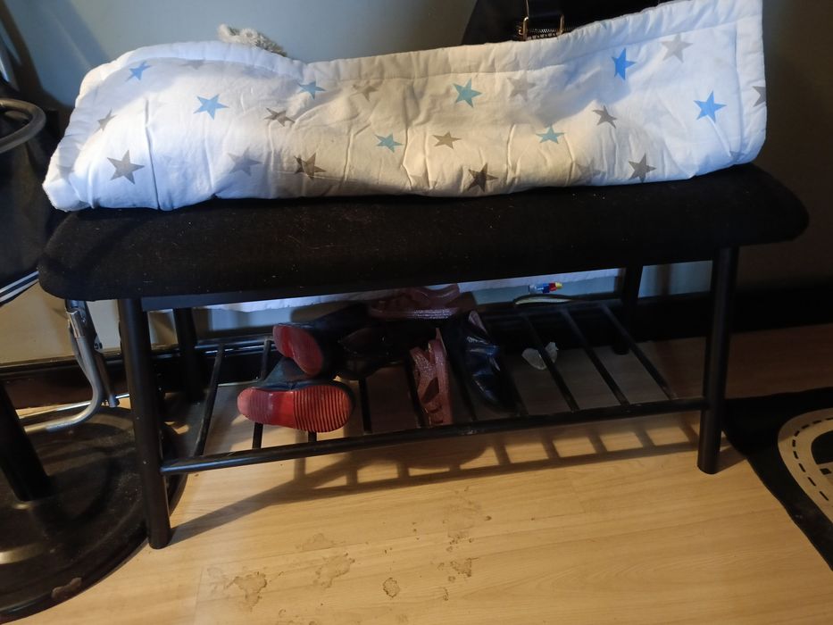Stojak na buty, pufa, siedzisko