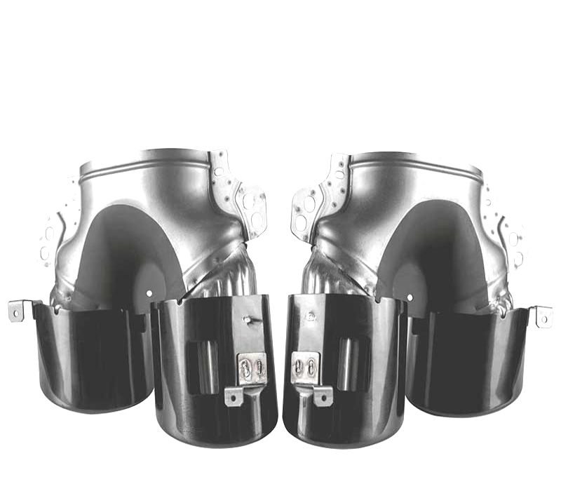 PONTEIRAS DE ESCAPE MERCEDES CLASE A W177 CLA W118 18- LOOK AMG A45 PRETO