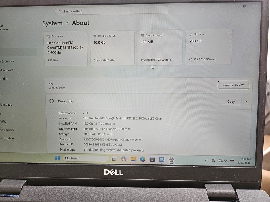 Dell Latitude 3420