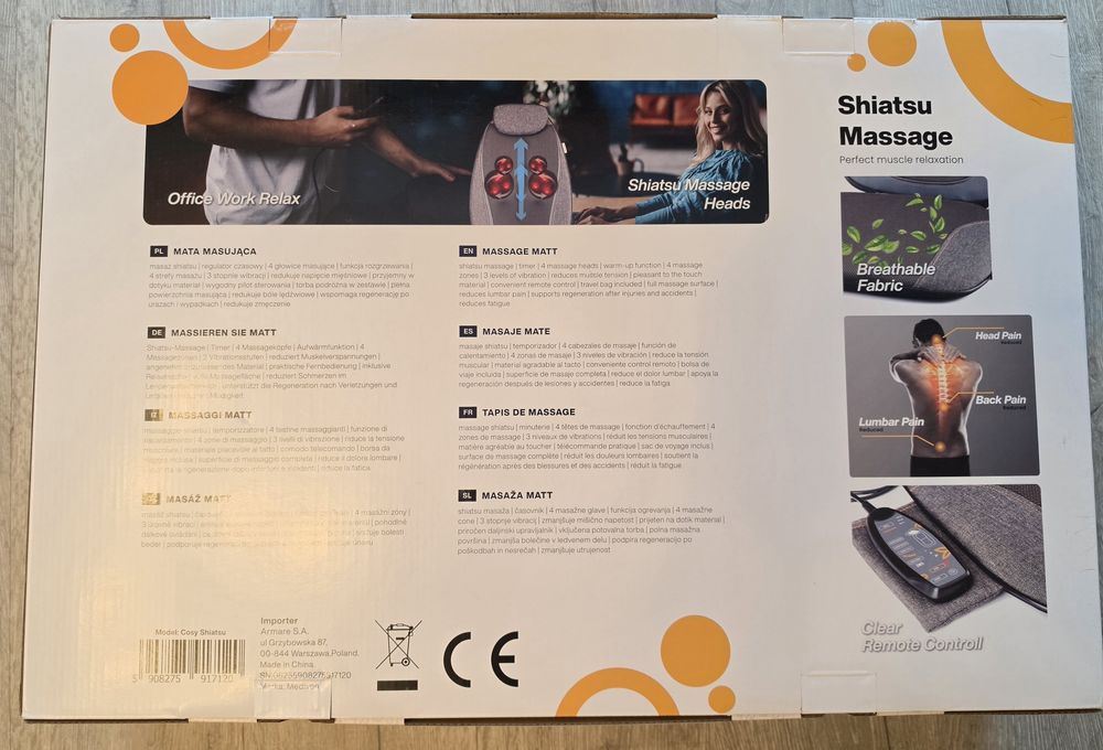 Mata masująca MEDIVON Cosy Shiatsu