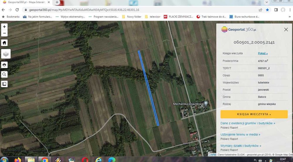 sprzedam pole 94 ary w Piłatce