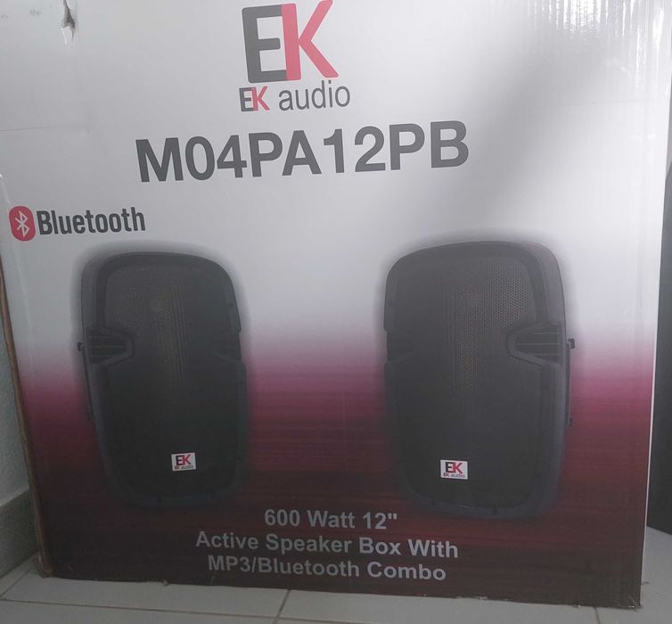 Conjunto de Colunas Ativas EK M04PA12PB Preto