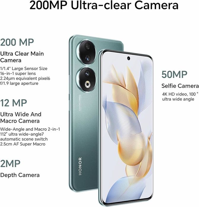 HONOR 90 ROM:512.RAM:12gb