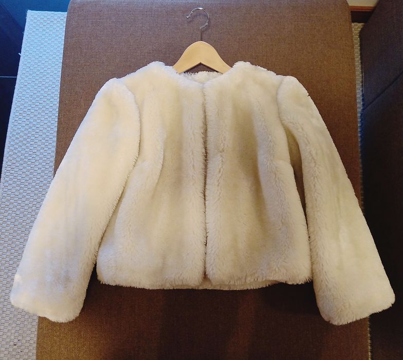 Casaco de pêlo para festa, cerimónia ou noiva