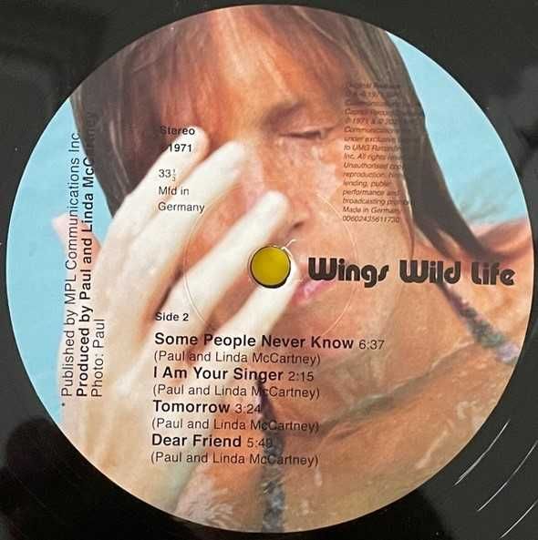 LP, вінілова платівка: Paul McCartney And Wings – Wild Life