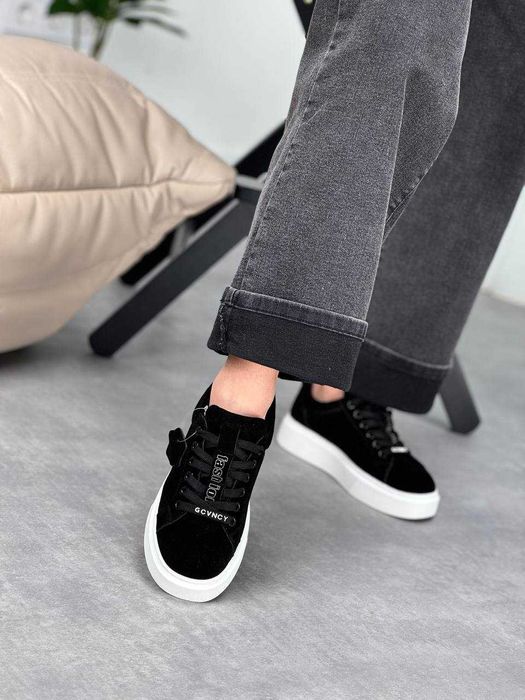 Жіночі замшеві кеди на потовщеній підошві, жіночі кеди на платформі