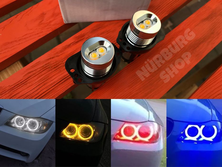 LED маркера BMW в фары ангельские глазки Е90 Е91 ксенон лампочки
