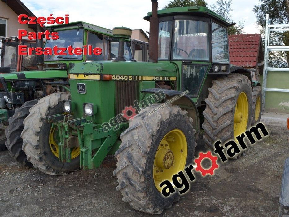 John Deere 4040S części, skrzynia biegów, silnik