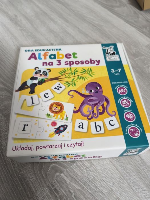 Zestaw gier Farma montessori, alfabet na 3 sposoby, spy guy