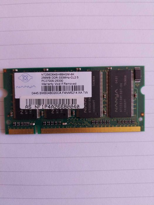 Memória RAM DDR 256mb
