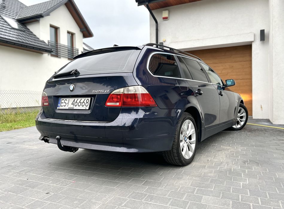 BMW 5 E61 525D Automat zadbany, kamera, rolety, android, hak, tempomat