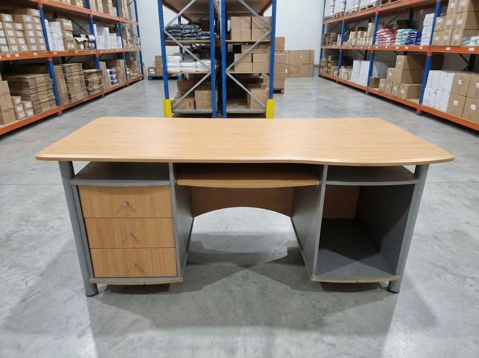 Secretária Escritório Madeira Gavetas Teclado Pull-out Felgueiras