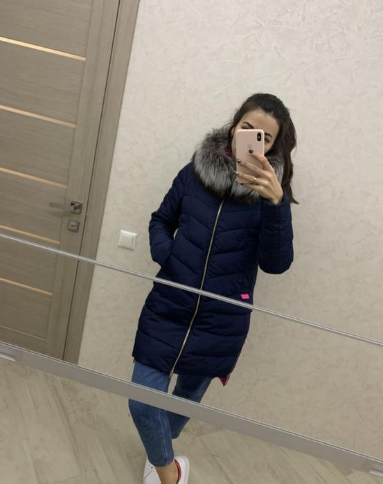 Жіночий пуховик, зимова куртка, пуховик 44р. (S)