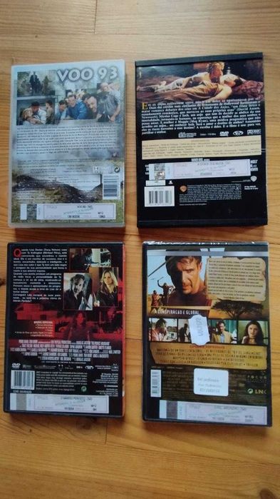 Lote 4 DVDs Cinema: O Fiel Jardineiro (Novo/Selado) + Cidade dos Anjos + Voo 93 + O Marido Perfeito