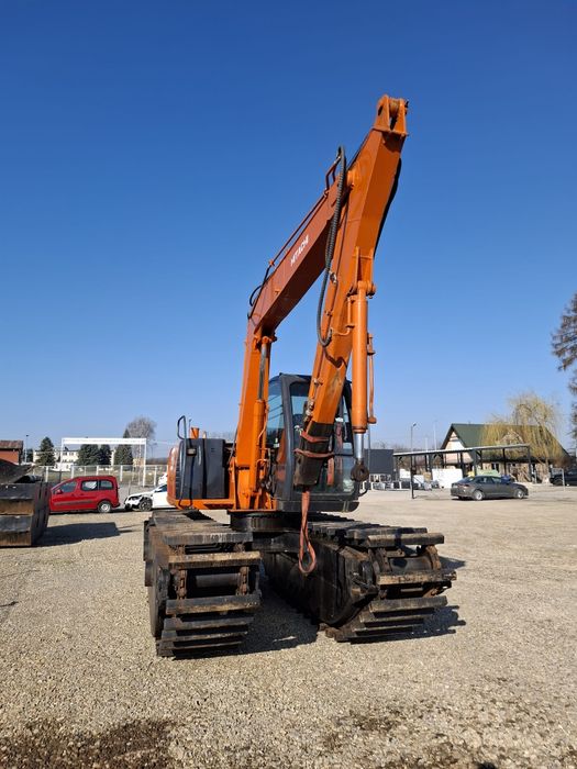 Плаваючий екскаватор-амфібія Hitachi ZX70 на понтонах 2020