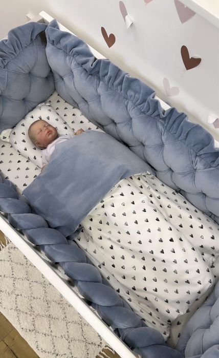 Комплект постілі в ліжечко бортики конверт