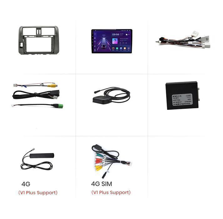 Nowoczesne radio Android do Toyota Land Cruiser Prado 150 - 1GB 32GB