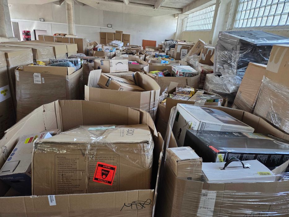 Palety mix, boxy hurt relaxdays tchibo nadwyżki zwroty amazon eglo