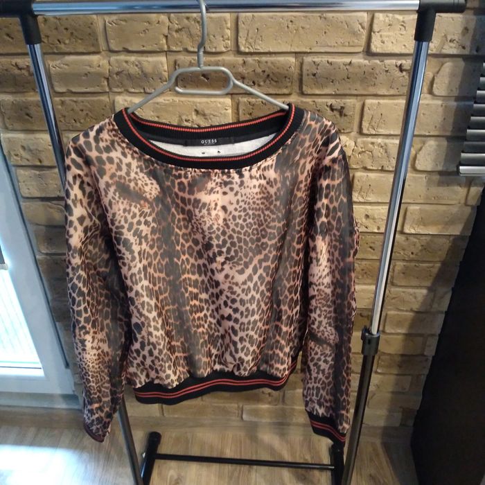 Guess bluza damska orginał wzór panterka xl