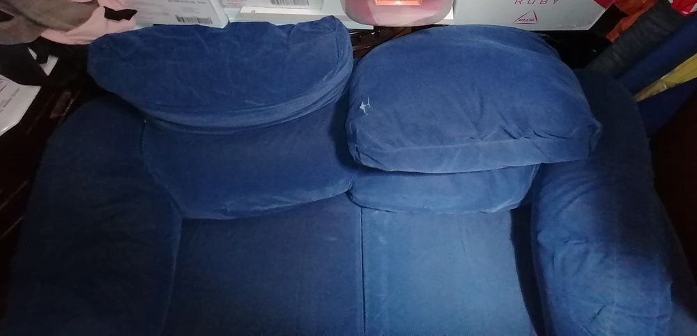 Conjunto 2 Sofás de 2 lugares - azul