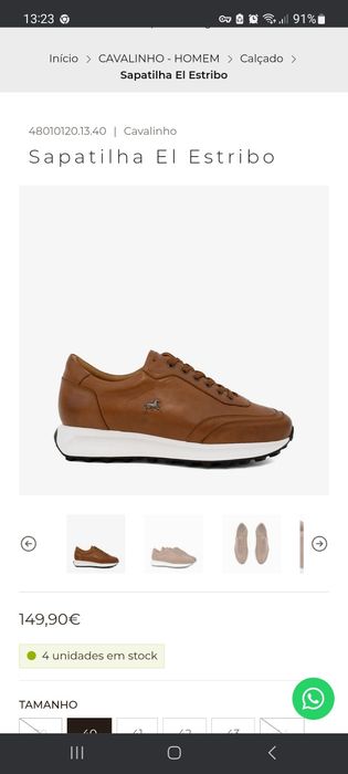 Sapatilhas Cavalinho