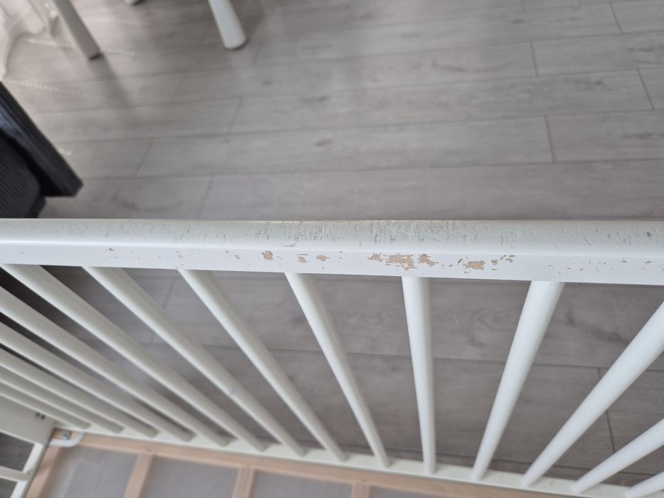 Łóżko dziecięce z materacem i ochraniaczem, 120x60
