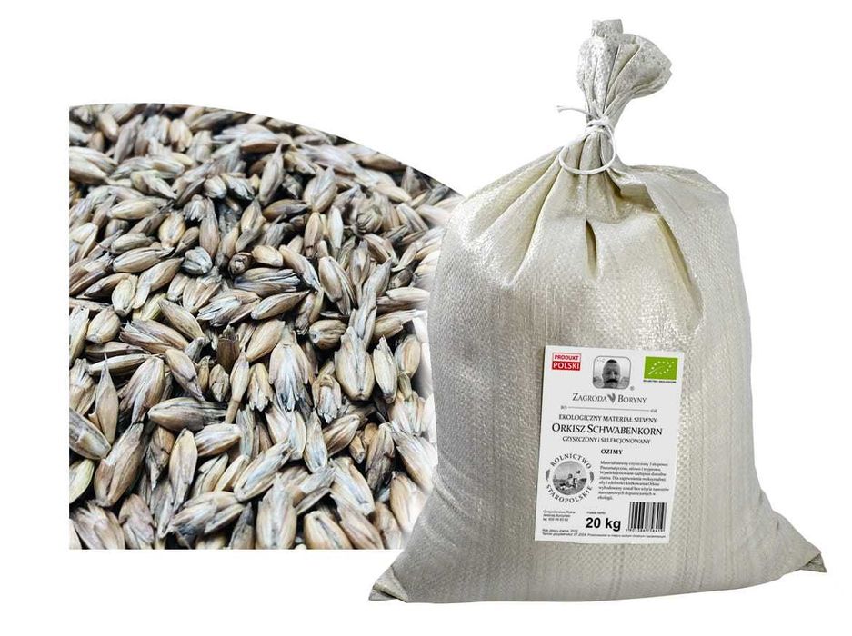ORKISZ Ozimy Schwabenkorn Materiał Siewny EKO 20 KG