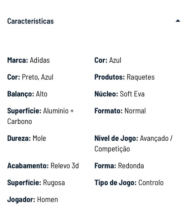 Raquete Padel Adidas