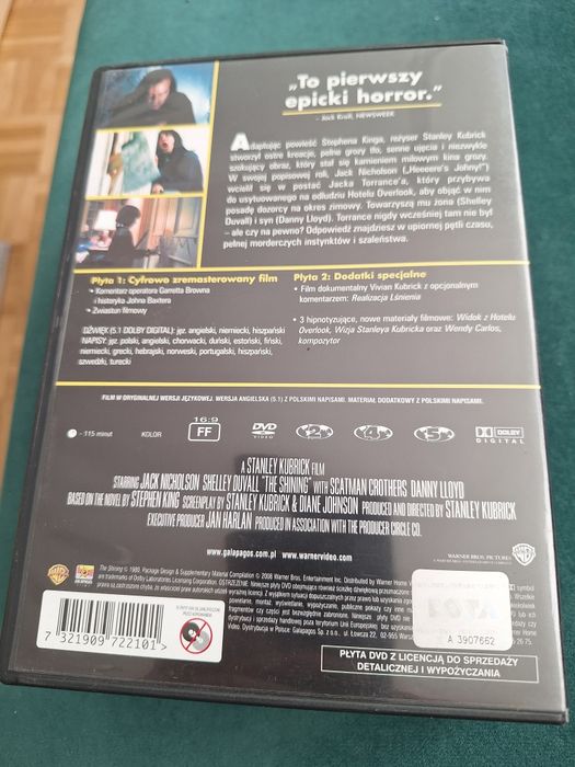 Lśnienie 2DVD – Stanley Kubrick – Edycja specjalna – Jack Nicholson – napisy PL