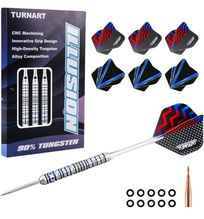 Profesjonalne lotki wolframowe do darta 22 gramy 90% wolframu