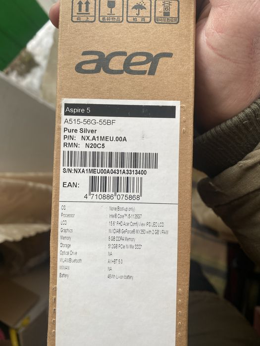 Ноутбук Acer A515-56G у відмінному стані.
