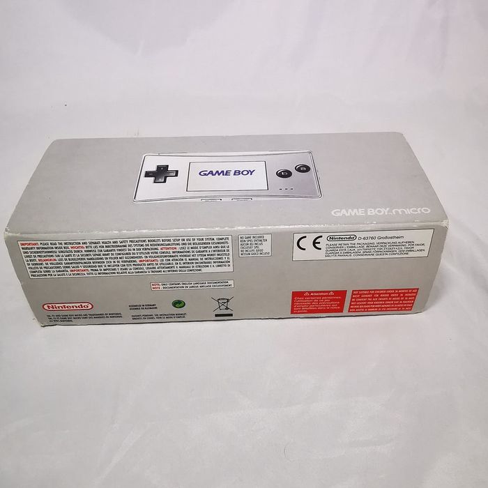 Gameboy micro consola nintendo na caixa acessórios e inserts + correio registado pessoal