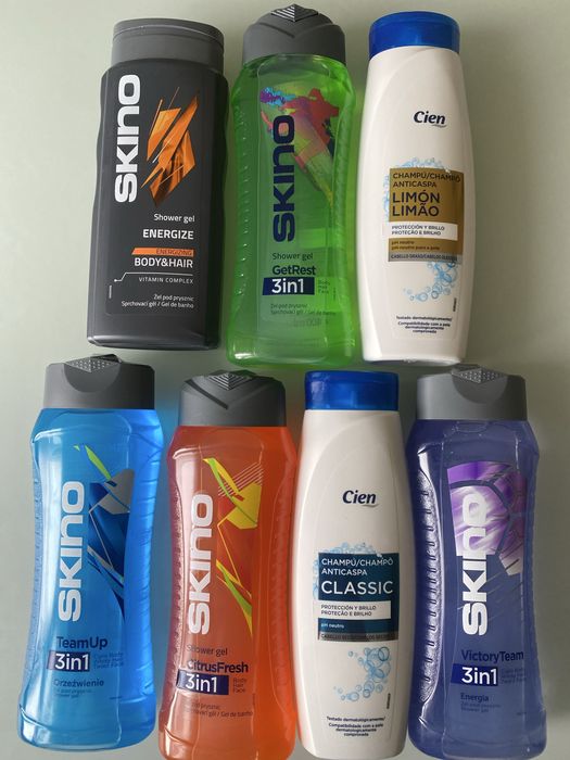 Чоловічі гелі для душу 3в1, skino