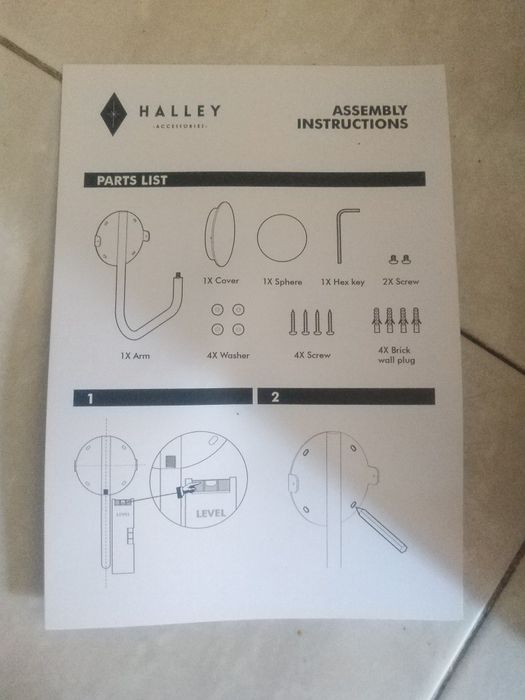 Suporte de Parede para Capacete Halley Acessories