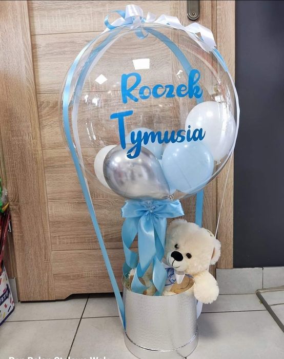 Balon,dekoracja balonowa,box balonowy,pudełko z balonem, kula balonowa