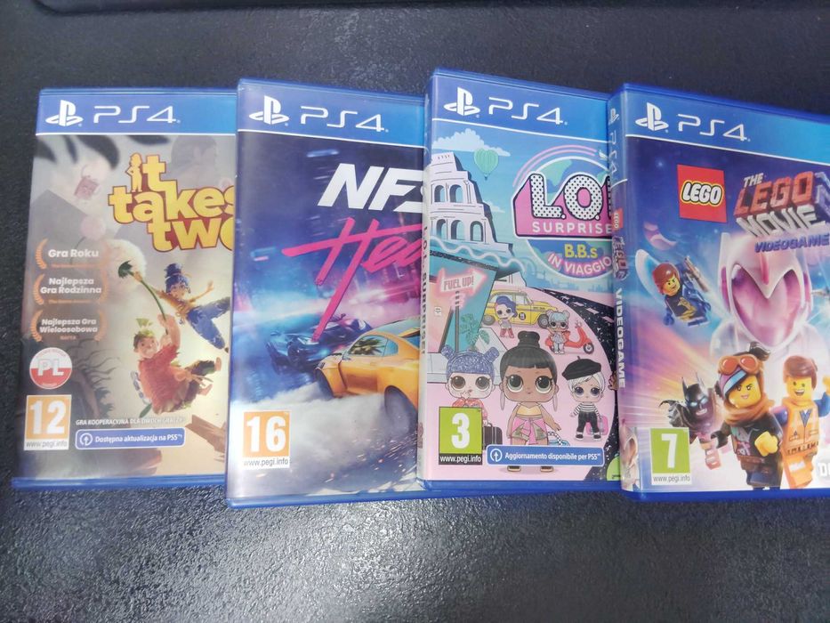 Zestaw 4 gier na konsole PS4